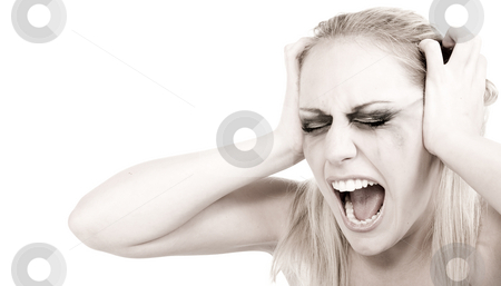 To use this stock image in your creative project, please select the size you need over to the right and click the "Add to Cart" button.
Your downloaded image will come with the Cutcaster watermark removed so don’t worry about the watermark you see on this page. Studio portrait of a young blond woman in despair stock photo, Studio portrait of a young blond woman in despair by Frenk and Danielle Kaufmann