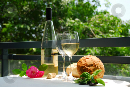 To use this stock image in your creative project, please select the size you need over to the right and click the "Add to Cart" button.
Your downloaded image will come with the Cutcaster watermark removed so don’t worry about the watermark you see on this page. White wine set up stock photo, Table setting with chilled white wine by Elena Elisseeva