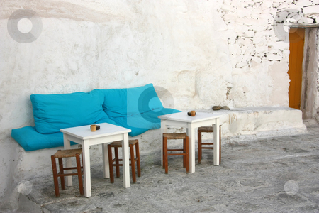 To use this stock image in your creative project, please select the size you need over to the right and click the "Add to Cart" button.
Your downloaded image will come with the Cutcaster watermark removed so don’t worry about the watermark you see on this page. Island Patio stock photo, The little patio of a Greek island (Mykonos) coffee shop / bar by Georgios Alexandris