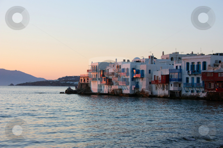 To use this stock image in your creative project, please select the size you need over to the right and click the "Add to Cart" button.
Your downloaded image will come with the Cutcaster watermark removed so don’t worry about the watermark you see on this page. Mykonos at Sunset stock photo, A view of the Mykonos town during the hours of sunset by Georgios Alexandris