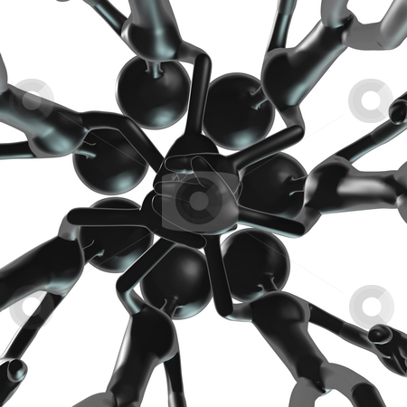 To use this stock image in your creative project, please select the size you need over to the right and click the "Add to Cart" button.
Your downloaded image will come with the Cutcaster watermark removed so don’t worry about the watermark you see on this page. Team Huddle stock photo, A Concept And Presentation Figure in 3D by LuMaxArt