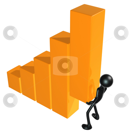 To use this stock image in your creative project, please select the size you need over to the right and click the "Add to Cart" button.
Your downloaded image will come with the Cutcaster watermark removed so don’t worry about the watermark you see on this page. Lifting The Bar Graph stock photo, A Concept And Presentation Figure in 3D by LuMaxArt