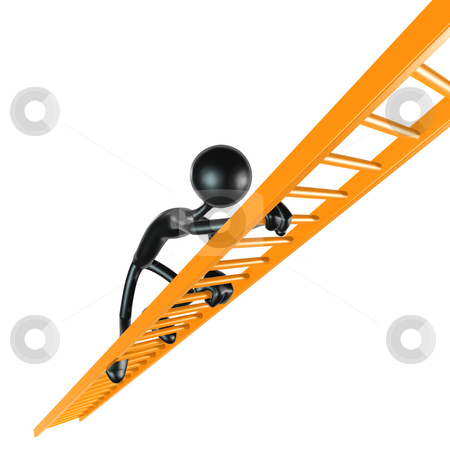To use this stock image in your creative project, please select the size you need over to the right and click the "Add to Cart" button.
Your downloaded image will come with the Cutcaster watermark removed so don’t worry about the watermark you see on this page. Ladder Climb stock photo, A Concept And Presentation Figure in 3D by LuMaxArt