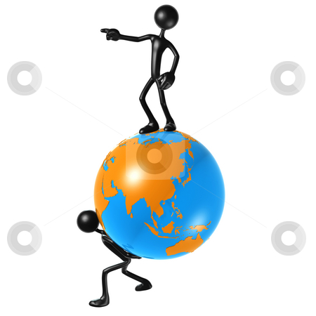 To use this stock image in your creative project, please select the size you need over to the right and click the "Add to Cart" button.
Your downloaded image will come with the Cutcaster watermark removed so don’t worry about the watermark you see on this page. World Leader stock photo, A Concept And Presentation Figure in 3D by LuMaxArt