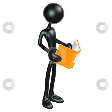 To use this stock image in your creative project, please select the size you need over to the right and click the "Add to Cart" button.
Your downloaded image will come with the Cutcaster watermark removed so don’t worry about the watermark you see on this page. Reading Manual stock photo, A Concept And Presentation Figure in 3D by LuMaxArt