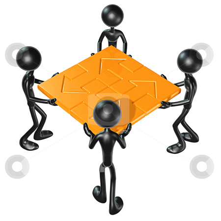 To use this stock image in your creative project, please select the size you need over to the right and click the "Add to Cart" button.
Your downloaded image will come with the Cutcaster watermark removed so don’t worry about the watermark you see on this page. Teamwork Puzzle stock photo, A Concept And Presentation Figure in 3D by LuMaxArt