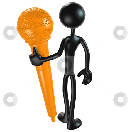 To use this stock image in your creative project, please select the size you need over to the right and click the "Add to Cart" button.
Your downloaded image will come with the Cutcaster watermark removed so don’t worry about the watermark you see on this page. Microphone stock photo, A Concept And Presentation Figure in 3D by LuMaxArt