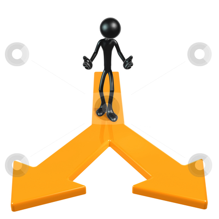 To use this stock image in your creative project, please select the size you need over to the right and click the "Add to Cart" button.
Your downloaded image will come with the Cutcaster watermark removed so don’t worry about the watermark you see on this page. 3d characther at fork in road stock photo, A Concept And Presentation Figure in 3D by LuMaxArt