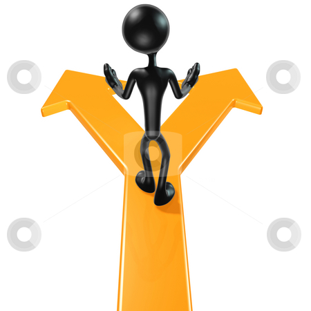 To use this stock image in your creative project, please select the size you need over to the right and click the "Add to Cart" button.
Your downloaded image will come with the Cutcaster watermark removed so don’t worry about the watermark you see on this page. Two directions stock photo, A Concept And Presentation Figure in 3D by LuMaxArt
