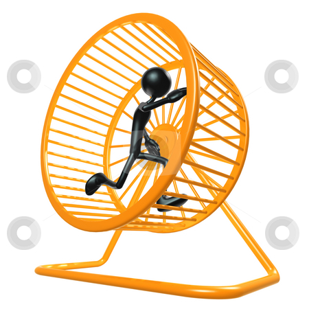 To use this stock image in your creative project, please select the size you need over to the right and click the "Add to Cart" button.
Your downloaded image will come with the Cutcaster watermark removed so don’t worry about the watermark you see on this page. Hamster Wheel Runner stock photo, A Concept And Presentation Figure in 3D by LuMaxArt