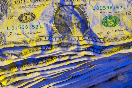 To use this stock image in your creative project, please select the size you need over to the right and click the "Add to Cart" button.
Your downloaded image will come with the Cutcaster watermark removed so don’t worry about the watermark you see on this page. Pile of Crumpled Dollar Bills. stock photo, Pile of Crumpled One Dollar Bills. by Andy Dean