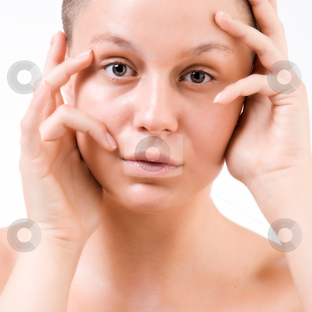 To use this stock image in your creative project, please select the size you need over to the right and click the "Add to Cart" button.
Your downloaded image will come with the Cutcaster watermark removed so don’t worry about the watermark you see on this page. Healthy square stock photo, Natural portrait of a young goodlooking woman by Frenk and Danielle Kaufmann