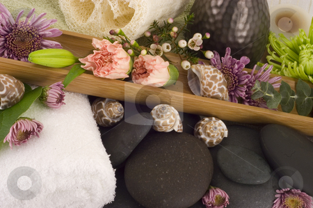 To use this stock image in your creative project, please select the size you need over to the right and click the "Add to Cart" button.
Your downloaded image will come with the Cutcaster watermark removed so don’t worry about the watermark you see on this page. Massage Stones stock photo, Massage Stones, Flowers, and Towel 5 by Ariana Bauer