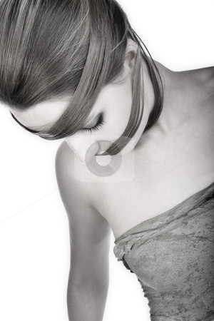 To use this stock image in your creative project, please select the size you need over to the right and click the "Add to Cart" button.
Your downloaded image will come with the Cutcaster watermark removed so don’t worry about the watermark you see on this page. Sensual Hairwear stock photo, Studioportrait of a long haired girl by Frenk and Danielle Kaufmann