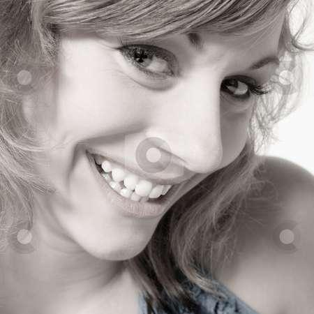To use this stock image in your creative project, please select the size you need over to the right and click the "Add to Cart" button.
Your downloaded image will come with the Cutcaster watermark removed so don’t worry about the watermark you see on this page. Smiling Beauty a little shy stock photo, Studio portrait of a teenage model being shy by Frenk and Danielle Kaufmann