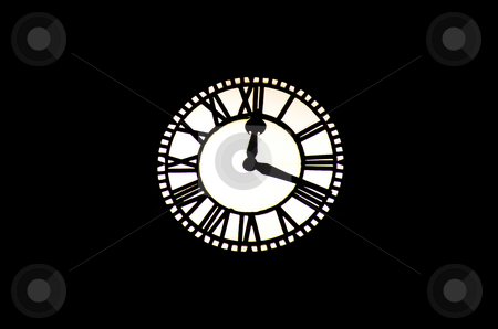 To use this stock image in your creative project, please select the size you need over to the right and click the "Add to Cart" button.
Your downloaded image will come with the Cutcaster watermark removed so don’t worry about the watermark you see on this page. Clock stock photo, A vintage clock in a tower at midnight by Ivan Montero