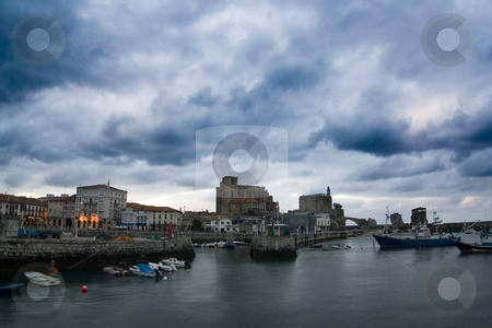 To use this stock image in your creative project, please select the size you need over to the right and click the "Add to Cart" button.
Your downloaded image will come with the Cutcaster watermark removed so don’t worry about the watermark you see on this page. Port stock photo, Boats in the harbour near the city by Ivan Montero