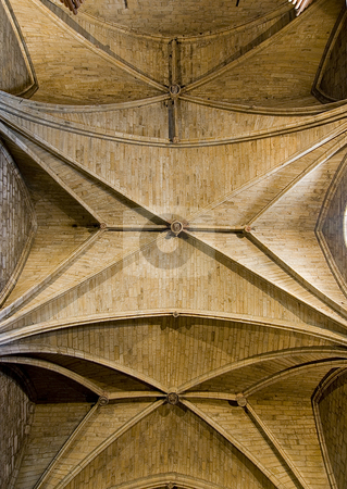 To use this stock image in your creative project, please select the size you need over to the right and click the "Add to Cart" button.
Your downloaded image will come with the Cutcaster watermark removed so don’t worry about the watermark you see on this page. Church stock photo, Indoor image of the roof of a christian cathedral by Ivan Montero