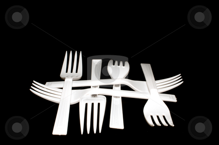 To use this stock image in your creative project, please select the size you need over to the right and click the "Add to Cart" button.
Your downloaded image will come with the Cutcaster watermark removed so don’t worry about the watermark you see on this page. Plastic Forks stock photo, A collection of plastic forks in a pattern. by Robert Byron