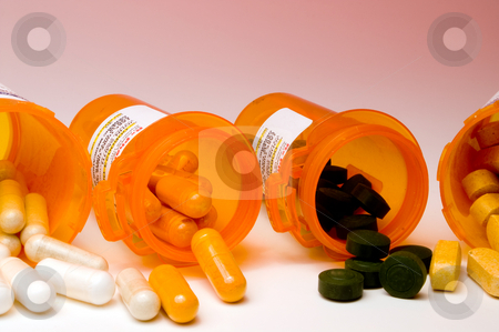 To use this stock image in your creative project, please select the size you need over to the right and click the "Add to Cart" button.
Your downloaded image will come with the Cutcaster watermark removed so don’t worry about the watermark you see on this page. Prescription Medication stock photo, Prescription pills in a plastic medicine bottle. by Robert Byron