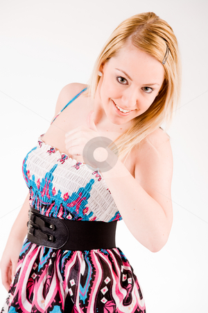 To use this stock image in your creative project, please select the size you need over to the right and click the "Add to Cart" button.
Your downloaded image will come with the Cutcaster watermark removed so don’t worry about the watermark you see on this page. Girl with ok sign stock photo, Young sexy blond girl is giving signs by Frenk and Danielle Kaufmann
