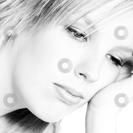 To use this stock image in your creative project, please select the size you need over to the right and click the "Add to Cart" button.
Your downloaded image will come with the Cutcaster watermark removed so don’t worry about the watermark you see on this page. My Look stock photo, Studio portrait of a curly blond female by Frenk and Danielle Kaufmann
