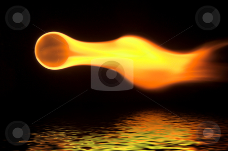 To use this stock image in your creative project, please select the size you need over to the right and click the "Add to Cart" button.
Your downloaded image will come with the Cutcaster watermark removed so don’t worry about the watermark you see on this page. Flaming Ball Over Water stock photo, A flaming ball rocketing across the ocean. by Robert Byron