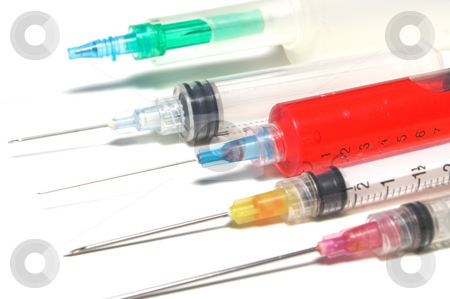 To use this stock image in your creative project, please select the size you need over to the right and click the "Add to Cart" button.
Your downloaded image will come with the Cutcaster watermark removed so don’t worry about the watermark you see on this page. Syringes stock photo, A set of colorful syringes with various medications. by Robert Byron