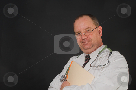 To use this stock image in your creative project, please select the size you need over to the right and click the "Add to Cart" button.
Your downloaded image will come with the Cutcaster watermark removed so don’t worry about the watermark you see on this page. Medical Doctor stock photo, A medical doctor holding a patient's chart. by Robert Byron