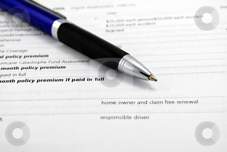 To use this stock image in your creative project, please select the size you need over to the right and click the "Add to Cart" button.
Your downloaded image will come with the Cutcaster watermark removed so don’t worry about the watermark you see on this page. Pen and Bill stock photo, Pen on top of an insurance bill waiting to sign by Robert Cabrera