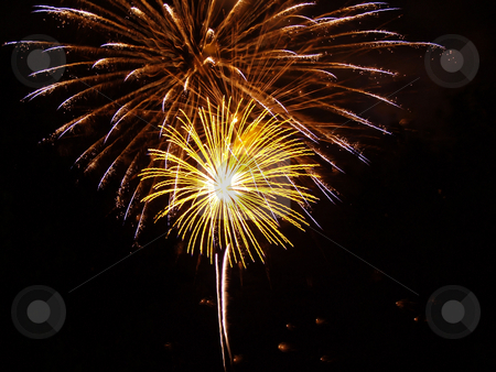 To use this stock image in your creative project, please select the size you need over to the right and click the "Add to Cart" button.
Your downloaded image will come with the Cutcaster watermark removed so don’t worry about the watermark you see on this page. Fireworks stock photo, Beautiful night time fireworks display on the 4th of July by Michelle Bergkamp