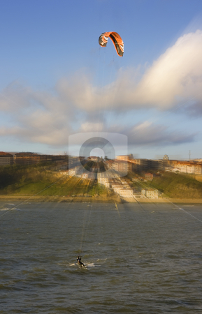 To use this stock image in your creative project, please select the size you need over to the right and click the "Add to Cart" button.
Your downloaded image will come with the Cutcaster watermark removed so don’t worry about the watermark you see on this page. Beach sport water kite surf. a man practicing kite surfing in the beach stock photo, Beach sport water kite surf. a man practicing kite surfing in the beach by Ivan Montero