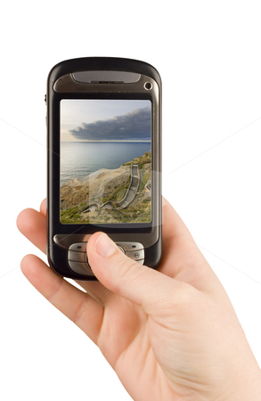 To use this stock image in your creative project, please select the size you need over to the right and click the "Add to Cart" button.
Your downloaded image will come with the Cutcaster watermark removed so don’t worry about the watermark you see on this page. Technology business communication device stock photo, Technology business communication device cellular phone and camera isolated clipping paths by Ivan Montero