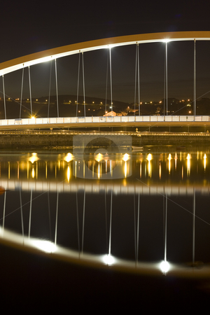 To use this stock image in your creative project, please select the size you need over to the right and click the "Add to Cart" button.
Your downloaded image will come with the Cutcaster watermark removed so don’t worry about the watermark you see on this page. Bridge stock photo, Night image of a bridge in plentzia, a village in the north of spain by Ivan Montero
