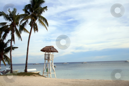 To use this stock image in your creative project, please select the size you need over to the right and click the "Add to Cart" button.
Your downloaded image will come with the Cutcaster watermark removed so don’t worry about the watermark you see on this page. Lifeguard tower stock photo, Tall lifeguard watch tower at the beach by Jonas Marcos San Luis