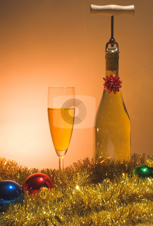To use this stock image in your creative project, please select the size you need over to the right and click the "Add to Cart" button.
Your downloaded image will come with the Cutcaster watermark removed so don’t worry about the watermark you see on this page. Christmas Spirits stock photo, A glass of Christmas wine beside a wine bottle. by Robert Byron