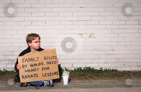 To use this stock image in your creative project, please select the size you need over to the right and click the "Add to Cart" button.
Your downloaded image will come with the Cutcaster watermark removed so don’t worry about the watermark you see on this page. Karate Lessons stock photo, A young boy collecting funds for karate lessons. by Robert Byron