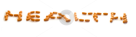 To use this stock image in your creative project, please select the size you need over to the right and click the "Add to Cart" button.
Your downloaded image will come with the Cutcaster watermark removed so don’t worry about the watermark you see on this page. Health stock photo, A group of pills spelling the word health, isolated on a white background by Richard Nelson