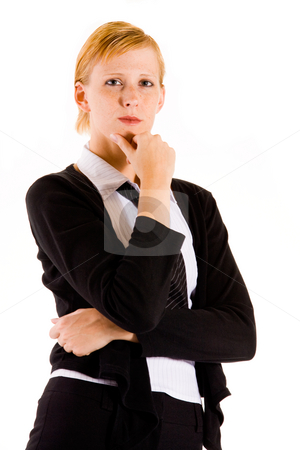 To use this stock image in your creative project, please select the size you need over to the right and click the "Add to Cart" button.
Your downloaded image will come with the Cutcaster watermark removed so don’t worry about the watermark you see on this page. Business woman thinking stock photo, Business woman is thinking about her big assigment. by Frenk and Danielle Kaufmann
