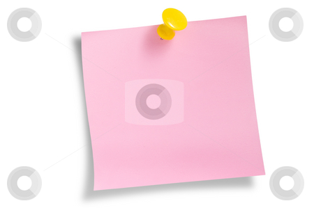 To use this stock image in your creative project, please select the size you need over to the right and click the "Add to Cart" button.
Your downloaded image will come with the Cutcaster watermark removed so don’t worry about the watermark you see on this page. Pink remainder note stock photo, Pink remainder note on white background, with tack. by Pablo Caridad
