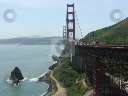 To use this stock image in your creative project, please select the size you need over to the right and click the "Add to Cart" button.
Your downloaded image will come with the Cutcaster watermark removed so don’t worry about the watermark you see on this page. Golden Gate Bridge stock photo, The Golden Gate Bridge is one of the most photographed bridges in the world and a symbol of freedom and the USA. by Dennis Thomsen