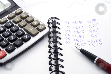 To use this stock image in your creative project, please select the size you need over to the right and click the "Add to Cart" button.
Your downloaded image will come with the Cutcaster watermark removed so don’t worry about the watermark you see on this page. Calculations stock photo, Difficult financial calculations - economics background - close up by Petr Koudelka