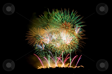 To use this stock image in your creative project, please select the size you need over to the right and click the "Add to Cart" button.
Your downloaded image will come with the Cutcaster watermark removed so don’t worry about the watermark you see on this page. Fireworks Lighting up the Sky stock photo, Fireworks Lighting up the Black Night Sky by Petr Koudelka