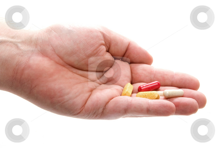 To use this stock image in your creative project, please select the size you need over to the right and click the "Add to Cart" button.
Your downloaded image will come with the Cutcaster watermark removed so don’t worry about the watermark you see on this page. Holding Prescription Medication stock photo, A person holding a prescription medical pill. by Robert Byron