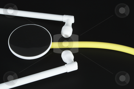 To use this stock image in your creative project, please select the size you need over to the right and click the "Add to Cart" button.
Your downloaded image will come with the Cutcaster watermark removed so don’t worry about the watermark you see on this page. Medical Stethoscope stock photo, A medical stethoscope on a dark background. by Robert Byron