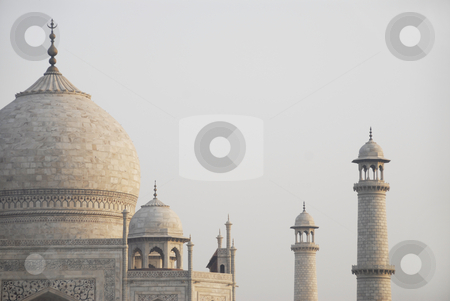 To use this stock image in your creative project, please select the size you need over to the right and click the "Add to Cart" button.
Your downloaded image will come with the Cutcaster watermark removed so don’t worry about the watermark you see on this page. Taj Mahal in India stock photo, A view of the domes and minarets of the Taj Mahal mausoleum in Agra, India by A Cotton Photo