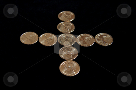 To use this stock image in your creative project, please select the size you need over to the right and click the "Add to Cart" button.
Your downloaded image will come with the Cutcaster watermark removed so don’t worry about the watermark you see on this page. Plus Mark stock photo, A plus mark made out of dollar coins by Kevin Tietz
