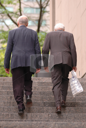To use this stock image in your creative project, please select the size you need over to the right and click the "Add to Cart" button.
Your downloaded image will come with the Cutcaster watermark removed so don’t worry about the watermark you see on this page. People stock photo, Two old business man walking up the stairs by Vlad Podkhlebnik