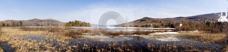 To use this stock image in your creative project, please select the size you need over to the right and click the "Add to Cart" button.
Your downloaded image will come with the Cutcaster watermark removed so don’t worry about the watermark you see on this page. Landscape stock photo, Panoramic view of a rural landscape by Vlad Podkhlebnik