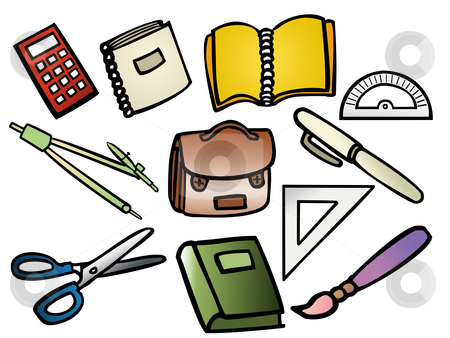 To use this stock image in your creative project, please select the size you need over to the right and click the "Add to Cart" button.
Your downloaded image will come with the Cutcaster watermark removed so don’t worry about the watermark you see on this page. School supplies stock photo, Vector based illustrations of school supplies by Vlad Podkhlebnik